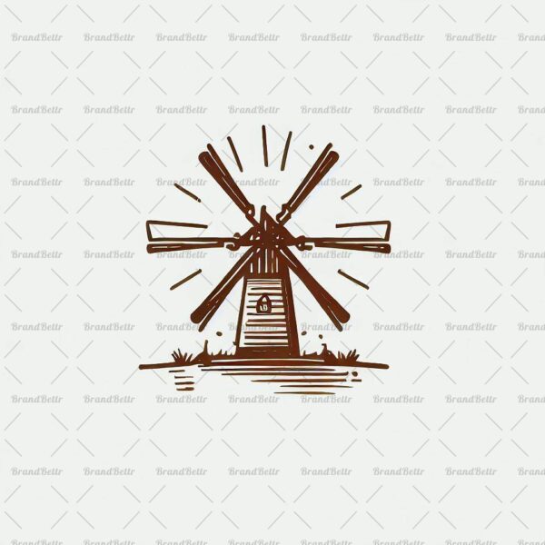 Rustikale Windmühle